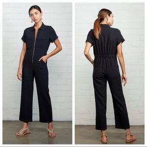 NWOT RACHEL PALLY Rocco Jumpsuit Black Linen